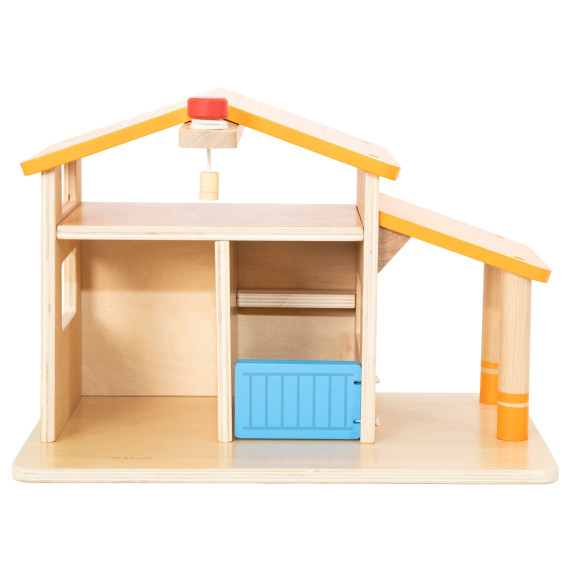 VIGA Wooden Farm Farmer's House with Garden and Tractor 21 pieces