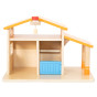VIGA Wooden Farm Farmer's House with Garden and Tractor 21 pieces