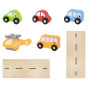 VIGA Wooden Parking for Cars with Elevator for 4 Cars and Helicopter