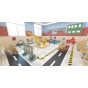 CLASSIC WORLD EDU Huge Wooden Construction Blocks Set Hospital Church Tower 97 pcs.