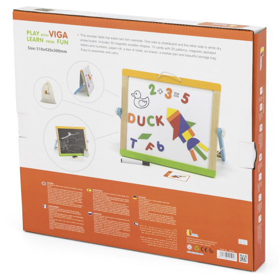 VIGA 2-in-1 Magnetic Board with Accessories