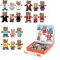 VIGA Wooden Magnetic Puzzle Bear Family
