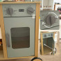 TOOKY TOY Grocery Store Stall Wooden Oven Scale Card Reader