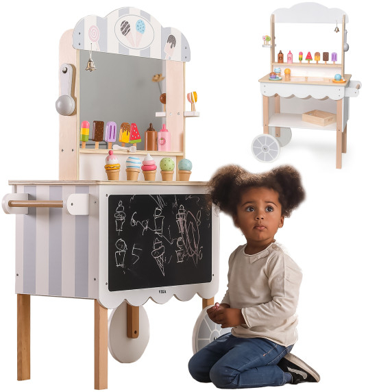 VIGA Mobile Store Ice Cream Parlor Confectionery 3 in 1