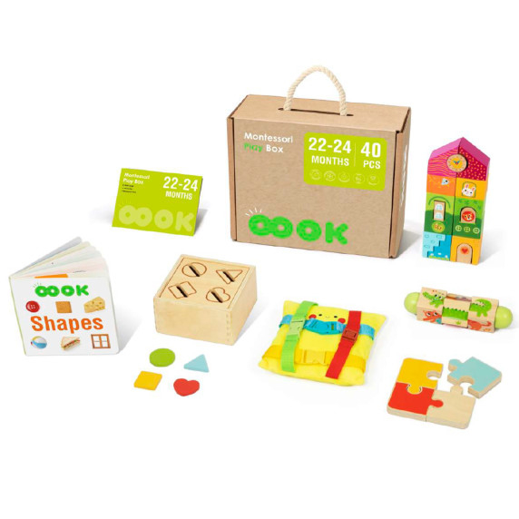 TOOKY TOY Box XXL Montessori Educational 7in1 Sensory Box 22-24 Months