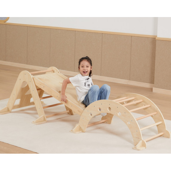 VIGA Wooden Montessori Natural Rocker