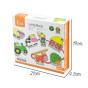 VIGA Wooden Intertwining Blocks Montessori Threading Farm