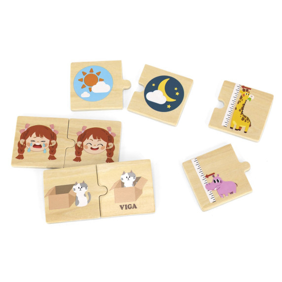 VIGA Wooden Puzzle Opposites