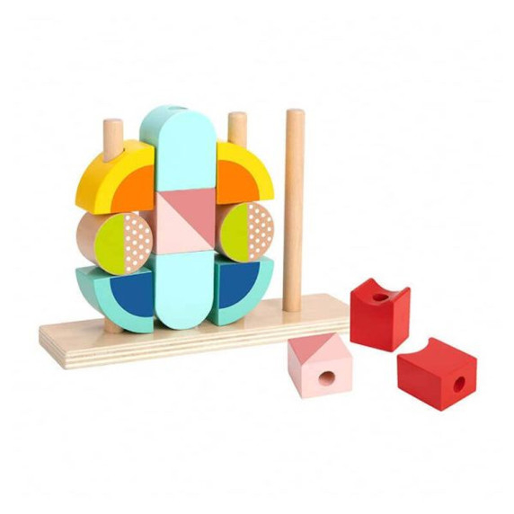 TOOKY TOY Creative Wooden 3D Space Blocks Crab