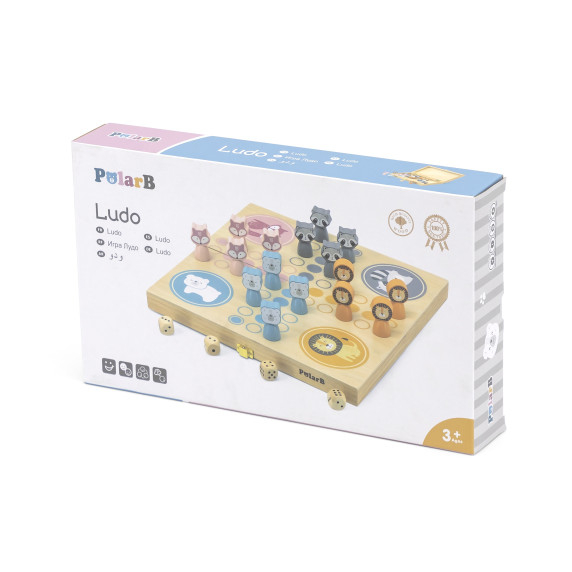 VIGA PolarB Wooden Ludo Game