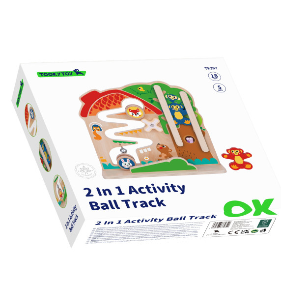TOOKY TOY Wooden Montessori Manipulative Board Labyrinth