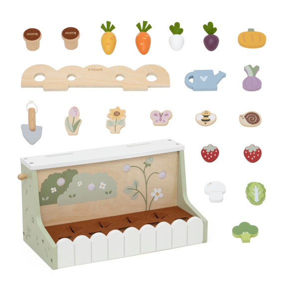VIGA Wooden Garden for the Little Gardener 22 pcs.