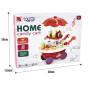 WOOPIE Food Truck Confectionery Trolley Ice Cream Sweets Stand Sound Light + 36 Accs