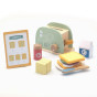 WOOPIE GREEN Wooden Toaster Breakfast Set with Accessories 14 pcs FSC