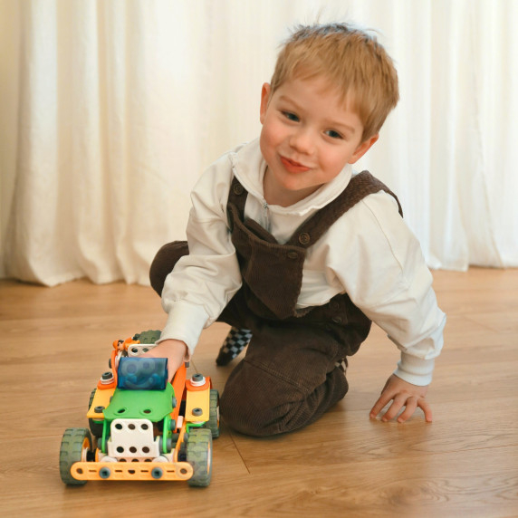 WOOPIE Construction Bricks Set STEM Vehicles 163 pcs.