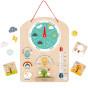 Tooky Toy Educational Montessori Box Puzzle Abacus Weather Board 6 in 1 for ages 3+