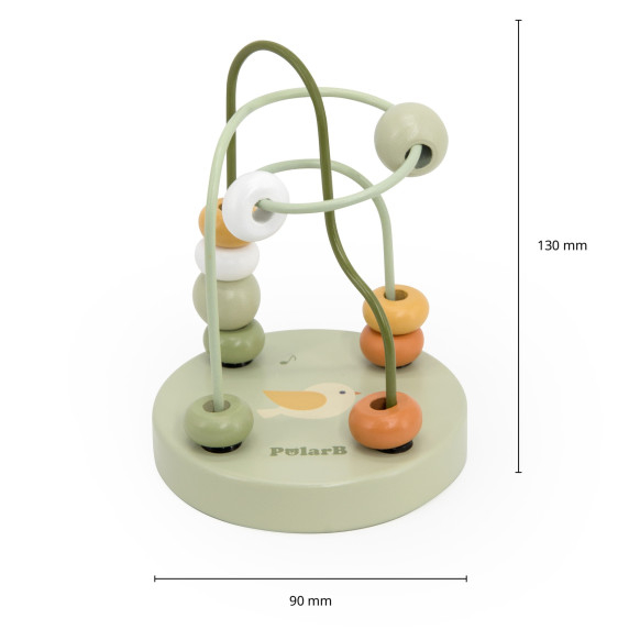 VIGA PolarB Wooden Handy Labyrinth Intertwining Motor Loop 1 pc.