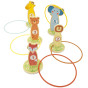 TOOKY TOY Throw at the Target Wooden Skill Game Hoops 15 pcs.