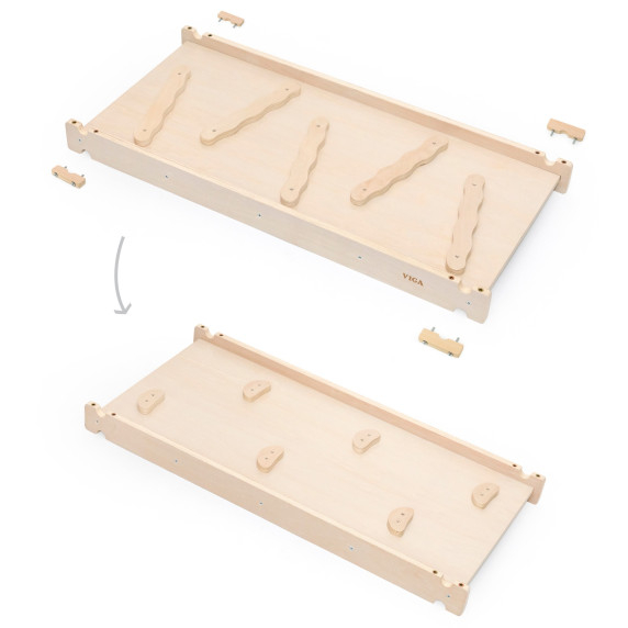 VIGA Wooden Slide Straight Climbing Wall