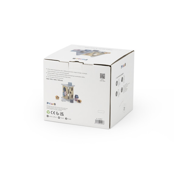 VIGA PolarB Wooden Pyramid Block Sorter Puzzle