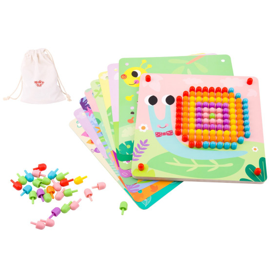 TOOKY TOY Puzzle with Pins and Climbing Pegs