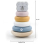 VIGA PolarB Set Wooden Pyramid + Polar Bear Hammer Punch Montessori