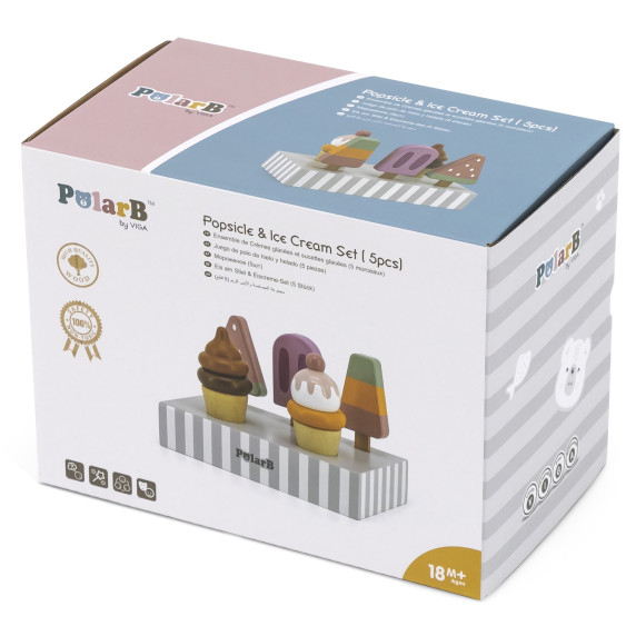 VIGA PolarB Ice Cream Sticks with Stand 5 pcs.