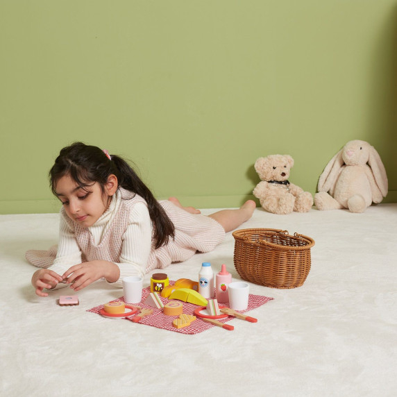 VIGA Wooden Picnic Set 30 pcs.