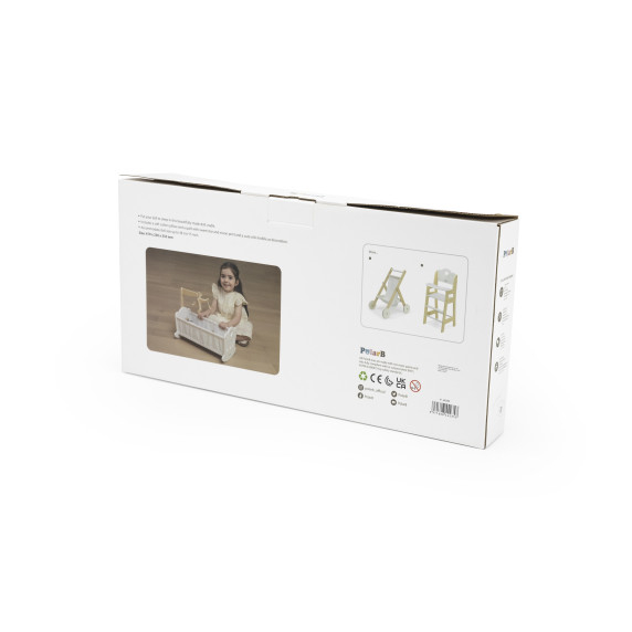 VIGA PolarB Wooden Doll Cradle