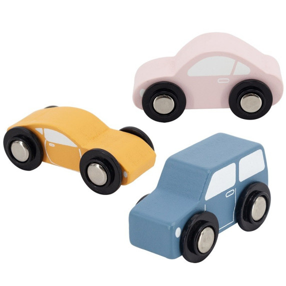 VIGA PolarB Wooden Toy Car with Montessori Cars