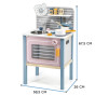 VIGA Wooden kitchen for children with accessories