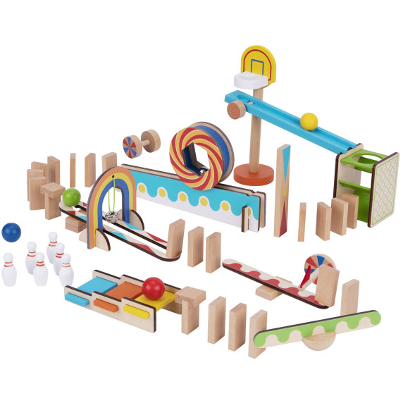 TOOKY TOY Domino Ball Track