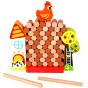 TOOKY TOY Arcade Game Falling Hen Wooden Farm