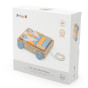 VIGA PolarB Wooden Pull Cart + Blocks 21 pcs.