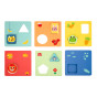 TOOKY TOY Montessori Puzzle Shapes and Colors Animals 6 Boards FSC