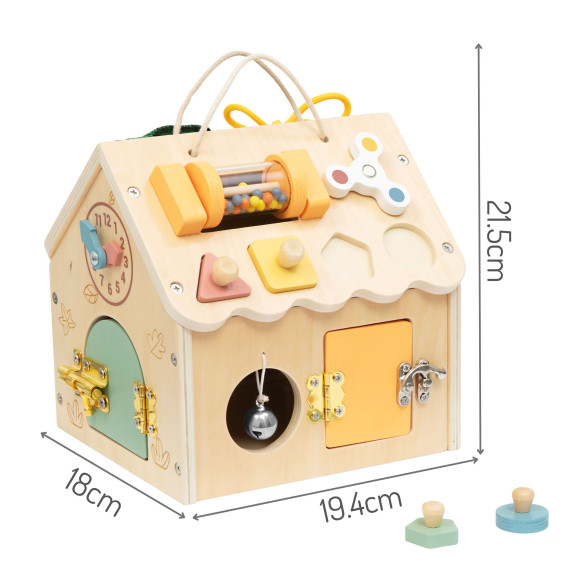 TOOKY TOY Wooden Manipulation House