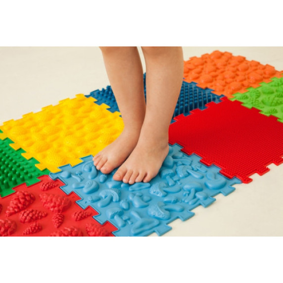 Ortek "Puzzle Mix" massaažimattide komplekt (10 + 12 tk)