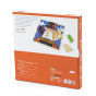 VIGA Wooden Manipulation Board with Clasps and Locks Monstessori Magician