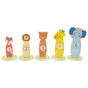 TOOKY TOY Throw at the Target Wooden Skill Game Hoops 15 pcs.