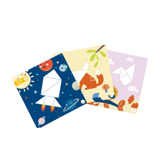 TOOKY TOY Tangram Puzzle Puzzle for Children Learning Shapes Figures Shapes 18 pcs.