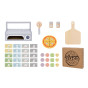 TOOKY TOY Pizzeria Wooden Pizza Oven Accessories