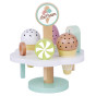 TOOKY TOY Wooden Magnetic Ice Cream on Stand