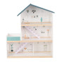 TOOKY TOY Large Wooden Dollhouse + FSC Figures