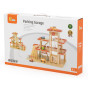 VIGA Wooden Parking for Cars with Elevator for 4 Cars and Helicopter