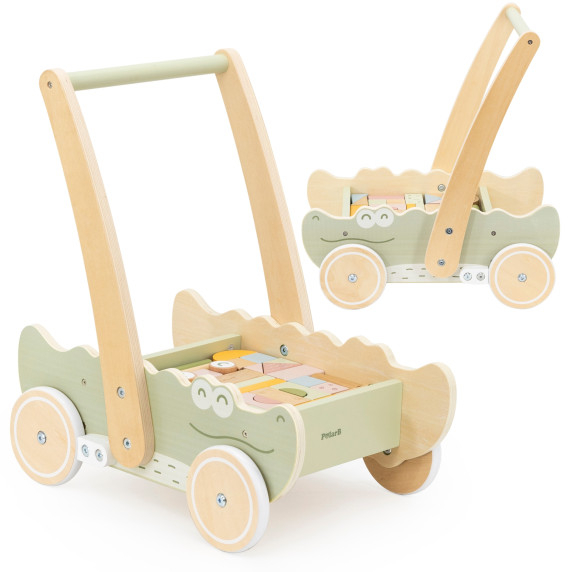 Viga Wooden Pusher Trolley