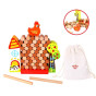 TOOKY TOY Arcade Game Falling Hen Wooden Farm