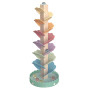 TOOKY TOY Wooden Colorful Spinning Tower for Children