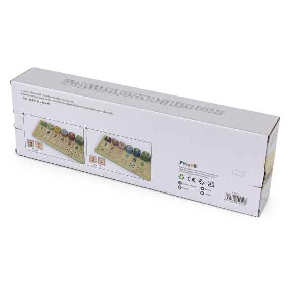 VIGA PolarB Wooden Abacus Montessori Number Sorter