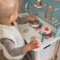 VIGA PolarB Wooden Kitchen with Accessories Silver - Blue