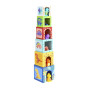 TOOKY TOY Wooden Blocks Educational Puzzle + 6 Play Figures 12 pcs.